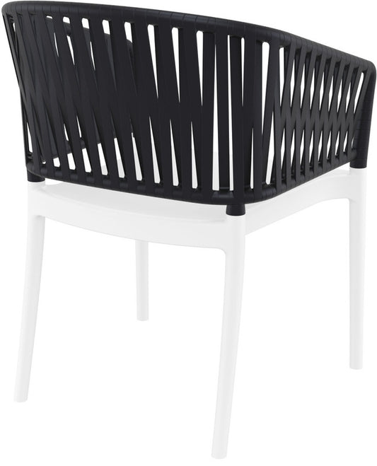 PORTOFINO WHITE/BLACK ΠΟΛΥΘΡΟΝΑ ΠΟΛ/ΝΙΟΥ 58x58x80