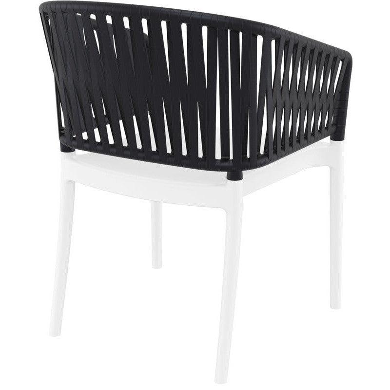 PORTOFINO WHITE/BLACK ΠΟΛΥΘΡΟΝΑ ΠΟΛ/ΝΙΟΥ 58x58x80