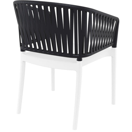 PORTOFINO WHITE/BLACK ΠΟΛΥΘΡΟΝΑ ΠΟΛ/ΝΙΟΥ 58x58x80