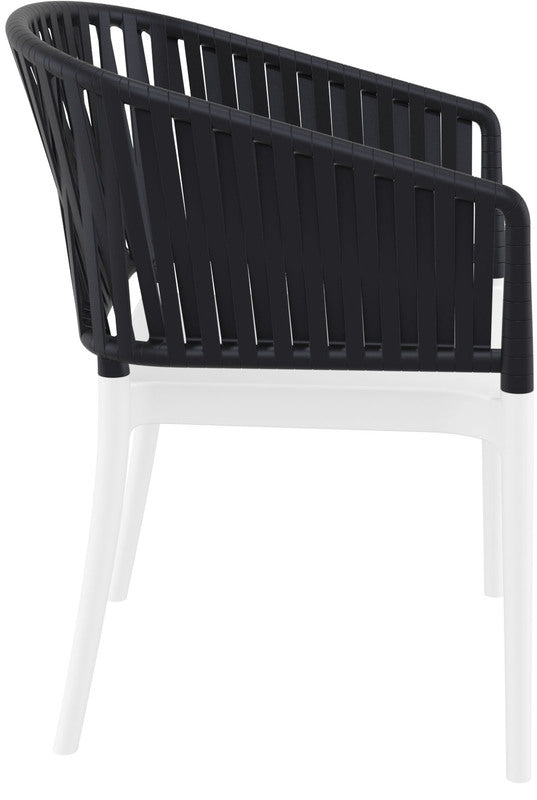PORTOFINO WHITE/BLACK ΠΟΛΥΘΡΟΝΑ ΠΟΛ/ΝΙΟΥ 58x58x80