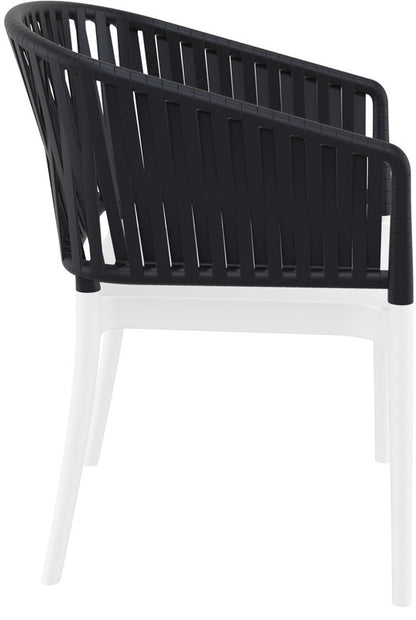 PORTOFINO WHITE/BLACK ΠΟΛΥΘΡΟΝΑ ΠΟΛ/ΝΙΟΥ 58x58x80