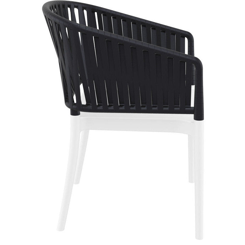 PORTOFINO WHITE/BLACK ΠΟΛΥΘΡΟΝΑ ΠΟΛ/ΝΙΟΥ 58x58x80
