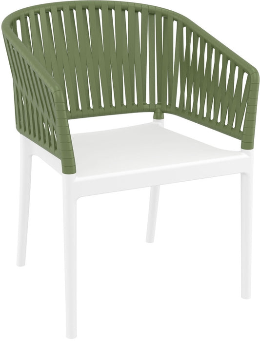 PORTOFINO WHITE/OLIVE GREEN ΠΟΛΥΘΡΟΝΑ ΠΟΛ/ΝΙΟΥ 58x58x80