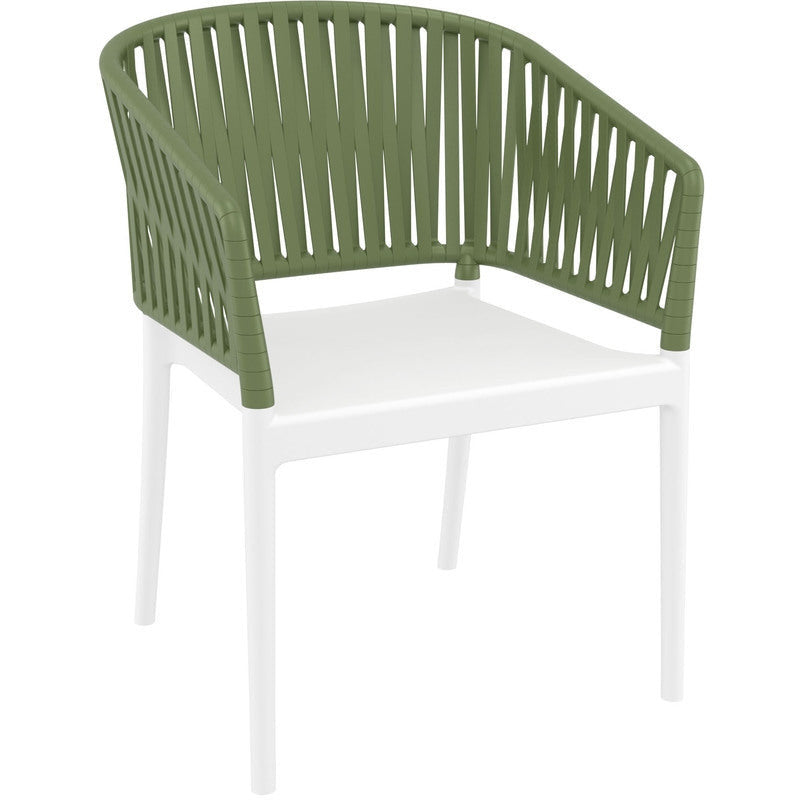 PORTOFINO WHITE/OLIVE GREEN ΠΟΛΥΘΡΟΝΑ ΠΟΛ/ΝΙΟΥ 58x58x80