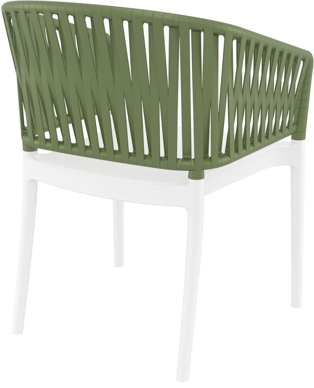 PORTOFINO WHITE/OLIVE GREEN ΠΟΛΥΘΡΟΝΑ ΠΟΛ/ΝΙΟΥ 58x58x80