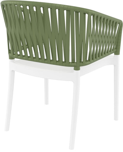 PORTOFINO WHITE/OLIVE GREEN ΠΟΛΥΘΡΟΝΑ ΠΟΛ/ΝΙΟΥ 58x58x80