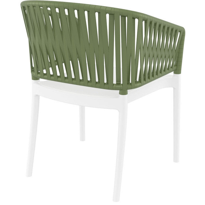 PORTOFINO WHITE/OLIVE GREEN ΠΟΛΥΘΡΟΝΑ ΠΟΛ/ΝΙΟΥ 58x58x80