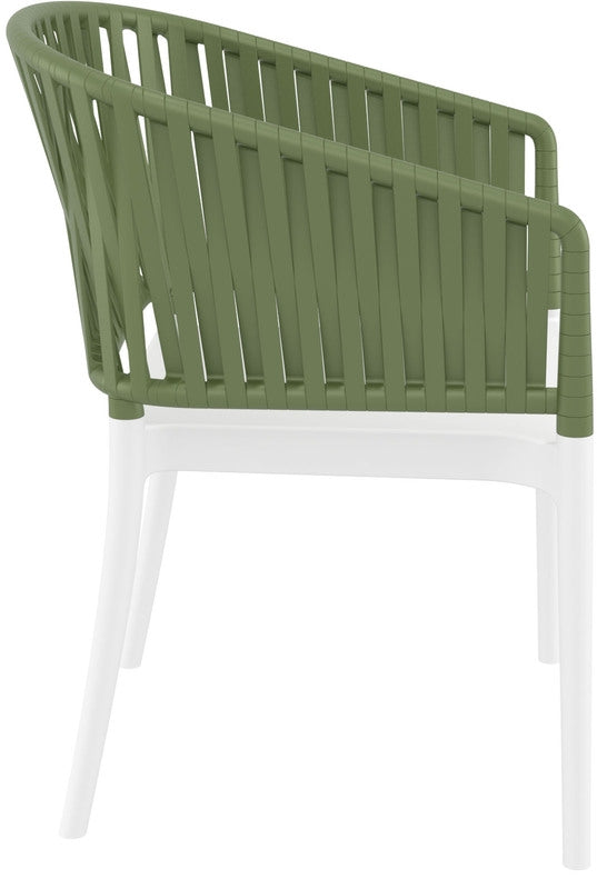 PORTOFINO WHITE/OLIVE GREEN ΠΟΛΥΘΡΟΝΑ ΠΟΛ/ΝΙΟΥ 58x58x80