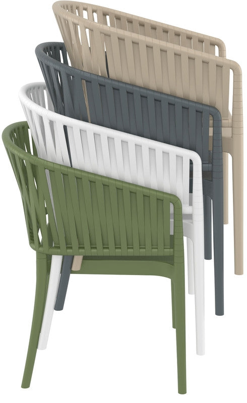 PORTOFINO WHITE/OLIVE GREEN ΠΟΛΥΘΡΟΝΑ ΠΟΛ/ΝΙΟΥ 58x58x80