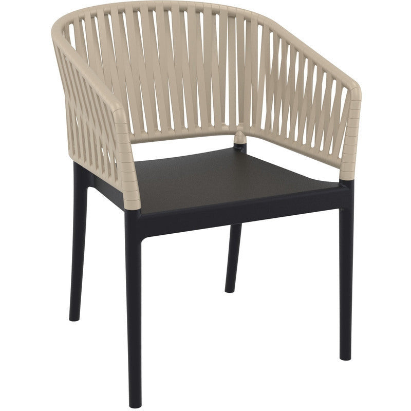 PORTOFINO BLACK/TAUPE ΠΟΛΥΘΡΟΝΑ ΠΟΛ/ΝΙΟΥ 58x58x80