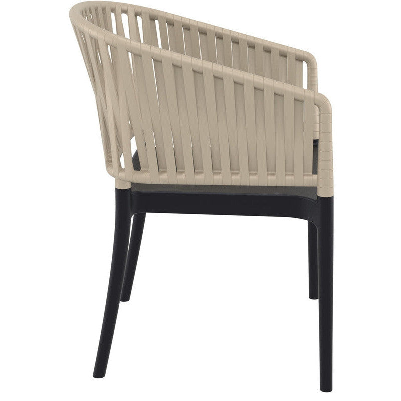 PORTOFINO BLACK/TAUPE ΠΟΛΥΘΡΟΝΑ ΠΟΛ/ΝΙΟΥ 58x58x80