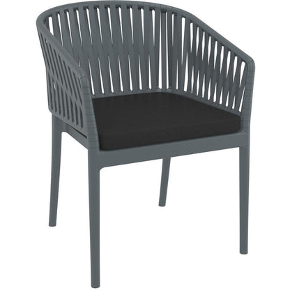 PORTOFINO ΜΑΞΙΛΑΡΙ ΚΑΘΙΣΜΑΤΟΣ BLACK 48x50x5