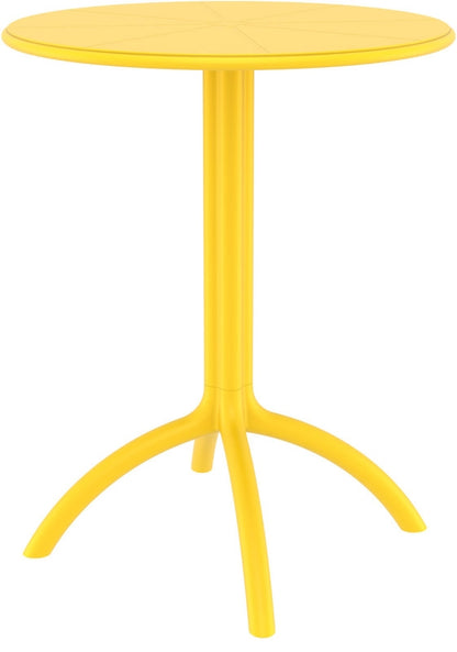 OCTOPUS YELLOW POLYETHYLENE TABLE Ø60x75