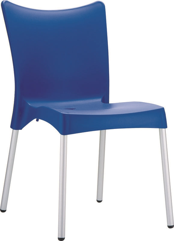 JULIETTE BLUE POLYPROP/ALUMINUM CHAIR 48x53x83