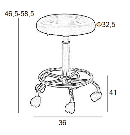 Σκαμπό Μπαρ 2 Τμχ Bar70 Λευκό PU 36x41x58.5