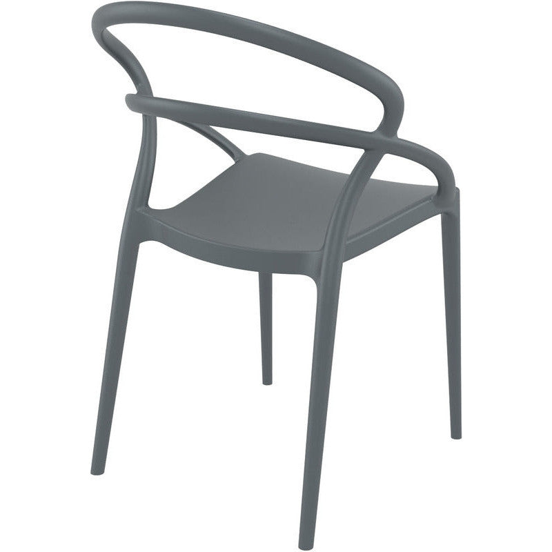 PIA DARK GREY ΚΑΡΕΚΛΑ ΠΟΛ/ΝΙΟΥ 54x56x82