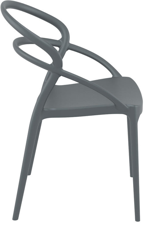 PIA DARK GREY ΚΑΡΕΚΛΑ ΠΟΛ/ΝΙΟΥ 54x56x82