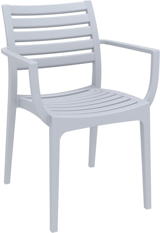 ARTEMIS SILVER GREY ARMCHAIR 58x58x83.5