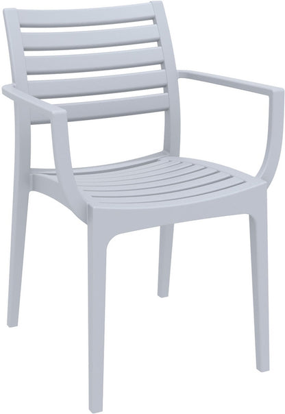 ARTEMIS SILVER GREY ARMCHAIR 58x58x83.5