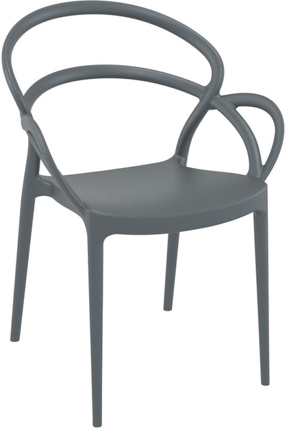 MILA DARK GREY ΠΟΛΥΘΡΟΝΑ ΠΟΛ/ΝΙΟΥ 57Χ56Χ82εκ.