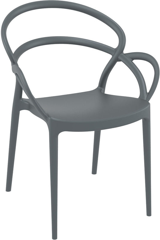 MILA DARK GREY ΠΟΛΥΘΡΟΝΑ ΠΟΛ/ΝΙΟΥ 57Χ56Χ82εκ.