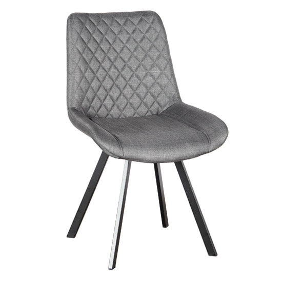ALESIA S GREY ΥΦΑΣΜΑ ΚΑΡΕΚΛΑ ΜΕΤΑΛΛΙΚΗ 53X61X86εκ.