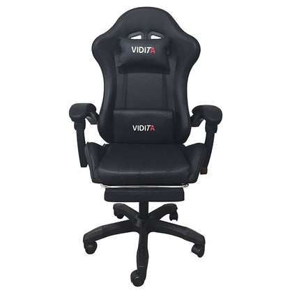 A6060 ΜΑΥΡΟ ΠΟΛΥΘΡΟΝΑ GAMING/ΜΕ ΥΠΟΠΟΔΙΟ 64X62X113-121εκ.