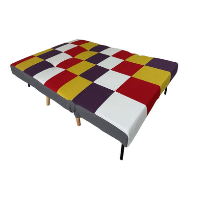 SARA PATCHWORK ΥΦΑΣΜΑ ΚΑΝΑΠΕΣ/ΚΡΕΒΑΤΙ 134x80x84