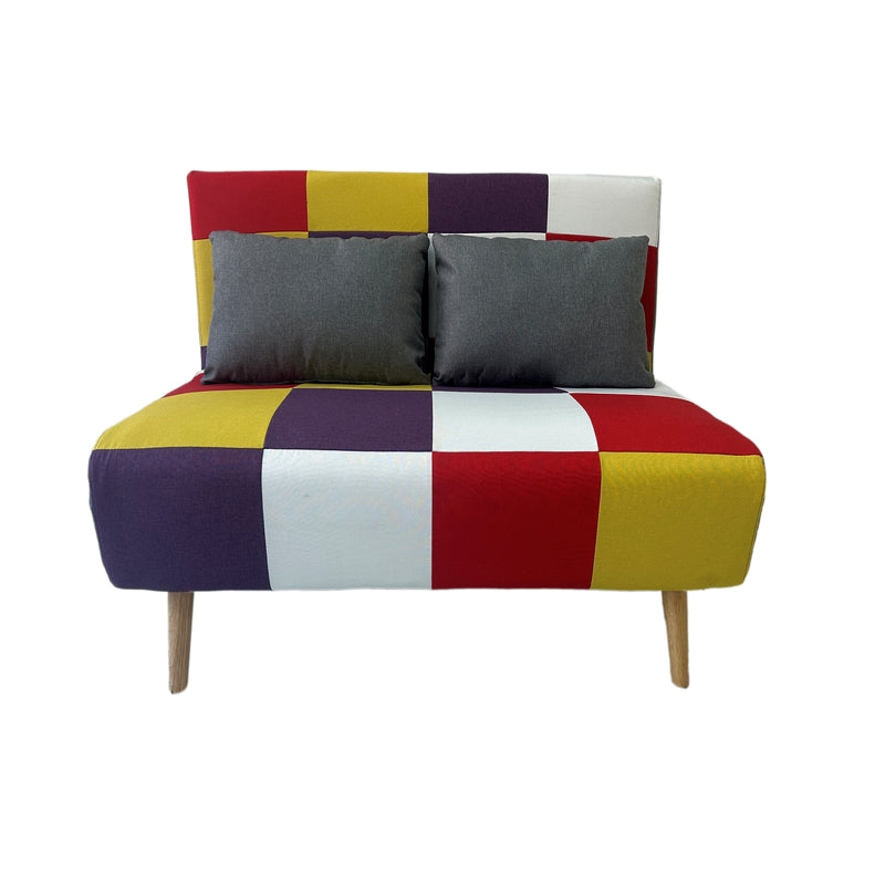 SARA PATCHWORK ΥΦΑΣΜΑ ΚΑΝΑΠΕΣ/ΚΡΕΒΑΤΙ 134x80x84