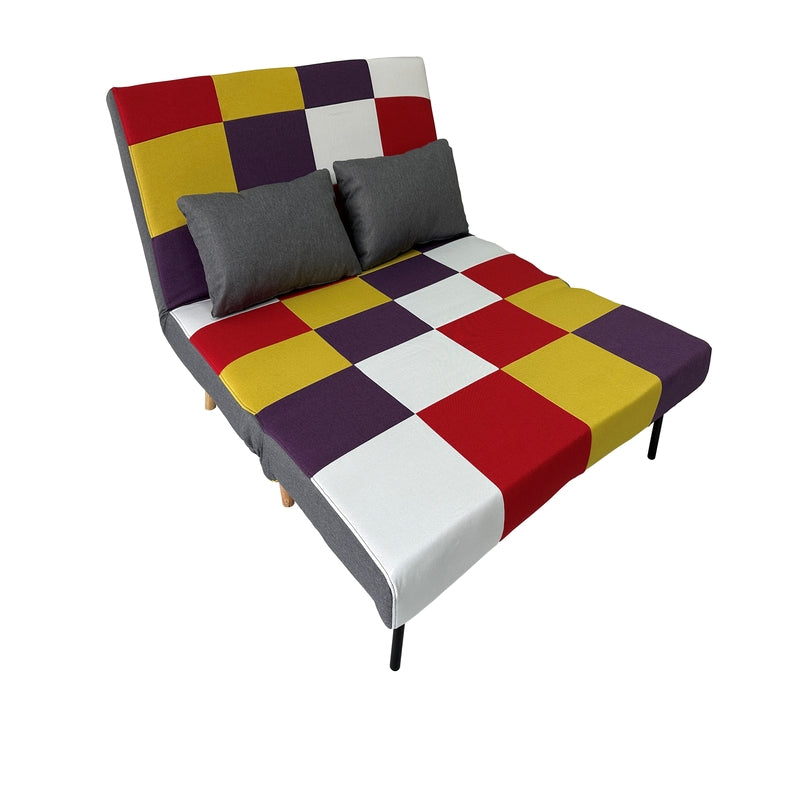 SARA PATCHWORK ΥΦΑΣΜΑ ΚΑΝΑΠΕΣ/ΚΡΕΒΑΤΙ 134x80x84