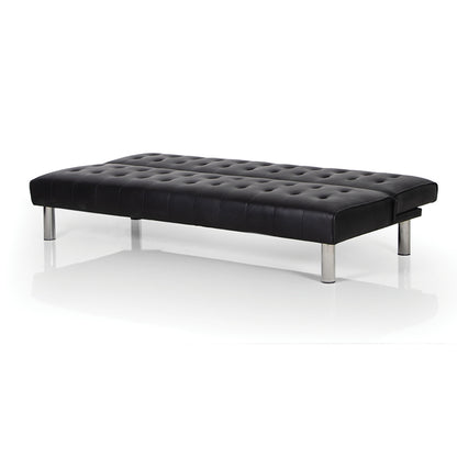 STATE BLACK PU ΚΑΝΑΠΕΣ-ΚΡΕΒΑΤΙ 180x79x74