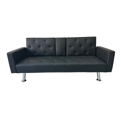 REST/ARMS BLACK PU ΚΑΝΑΠΕΣ-ΚΡΕΒΑΤΙ 188x88x79