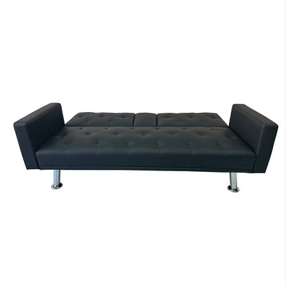 REST/ARMS BLACK PU ΚΑΝΑΠΕΣ-ΚΡΕΒΑΤΙ 188x88x79