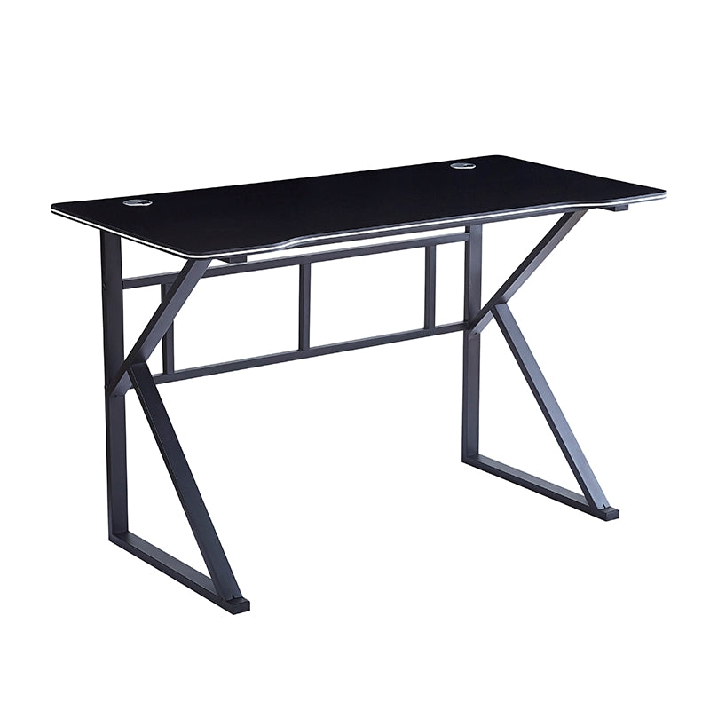 ΓΡΑΦΕΙΟ ΜΑΥΡΟ MDF/ΜΑΥΡΟ ΜΕΤΑΛΛΙΚΟ 120x60x75