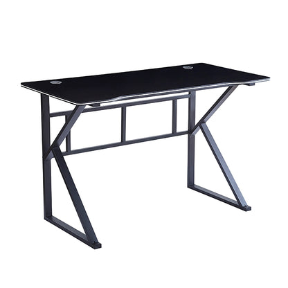 ΓΡΑΦΕΙΟ ΜΑΥΡΟ MDF/ΜΑΥΡΟ ΜΕΤΑΛΛΙΚΟ 120x60x75