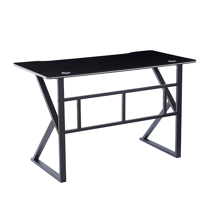 ΓΡΑΦΕΙΟ ΜΑΥΡΟ MDF/ΜΑΥΡΟ ΜΕΤΑΛΛΙΚΟ 120x60x75
