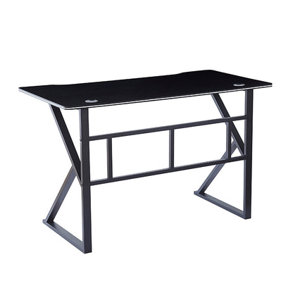ΓΡΑΦΕΙΟ ΜΑΥΡΟ MDF/ΜΑΥΡΟ ΜΕΤΑΛΛΙΚΟ 120x60x75