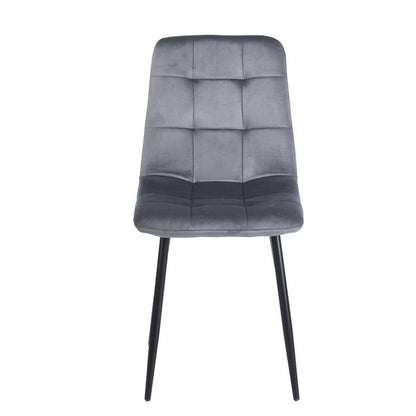 OSCAR GREY VELVET ΥΦΑΣΜΑ ΚΑΡΕΚΛΑ ΜΕΤΑΛΛΙΚΗ 43x51x90