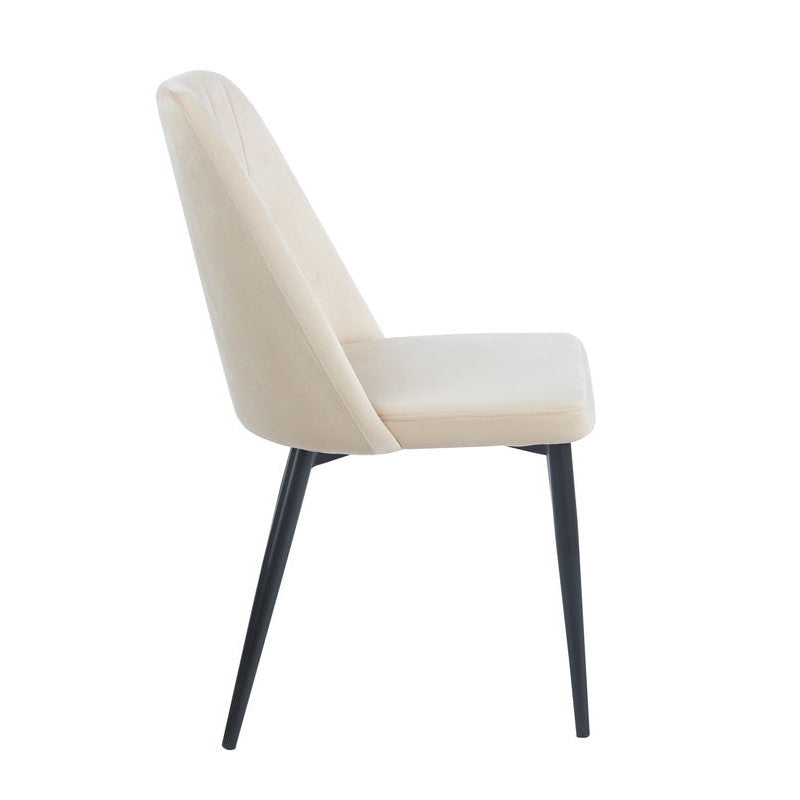 OLIVIA BEIGE VELVET ΥΦΑΣΜΑ ΚΑΡΕΚΛΑ ΜΕΤΑΛΛΙΚΗ 46(59)x58x85