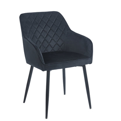 SIENA BLACK VELVET ΥΦΑΣΜΑ ΠΟΛΥΘΡΟΝΑ ΜΕΤΑΛΛΙΚΗ 54x58x82