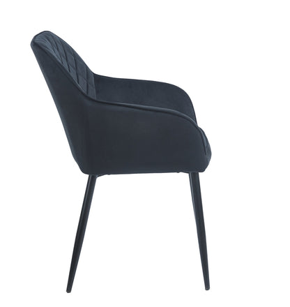 SIENA BLACK VELVET ΥΦΑΣΜΑ ΠΟΛΥΘΡΟΝΑ ΜΕΤΑΛΛΙΚΗ 54x58x82