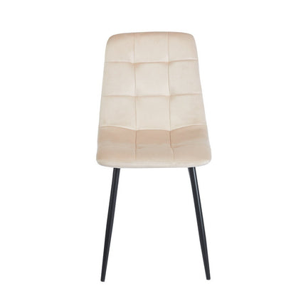 OSCAR BEIGE VELVET ΥΦΑΣΜΑ ΚΑΡΕΚΛΑ ΜΕΤΑΛΛΙΚΗ 43x51x90