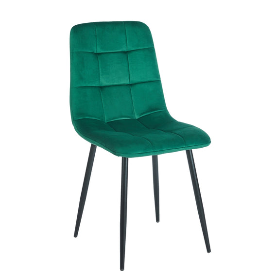 OSCAR GREEN VELVET ΥΦΑΣΜΑ ΚΑΡΕΚΛΑ ΜΕΤΑΛΛΙΚΗ 43x51x90