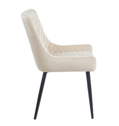 VANESA BEIGE VELVET ΥΦΑΣΜΑ ΚΑΡΕΚΛΑ ΜΕΤΑΛΛΙΚΗ 46x62x86