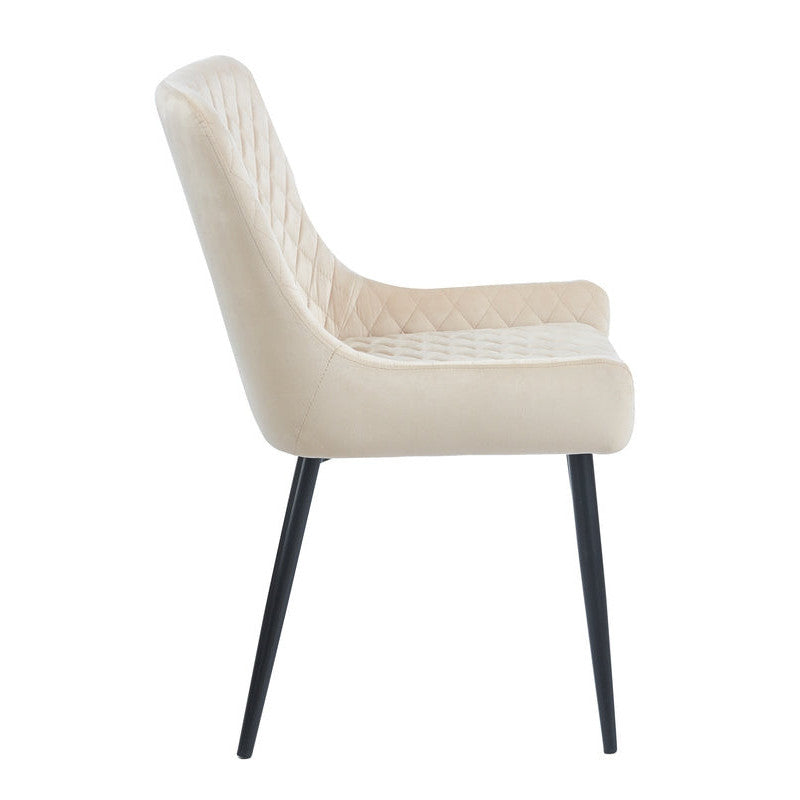 VANESA BEIGE VELVET ΥΦΑΣΜΑ ΚΑΡΕΚΛΑ ΜΕΤΑΛΛΙΚΗ 46x62x86