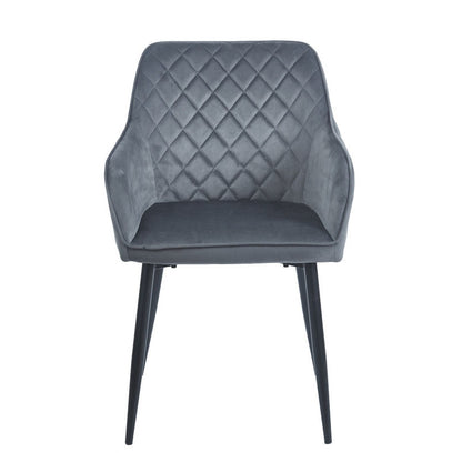 SIENA GREY VELVET ΥΦΑΣΜΑ ΠΟΛΥΘΡΟΝΑ ΜΕΤΑΛΛΙΚΗ 54x58x82