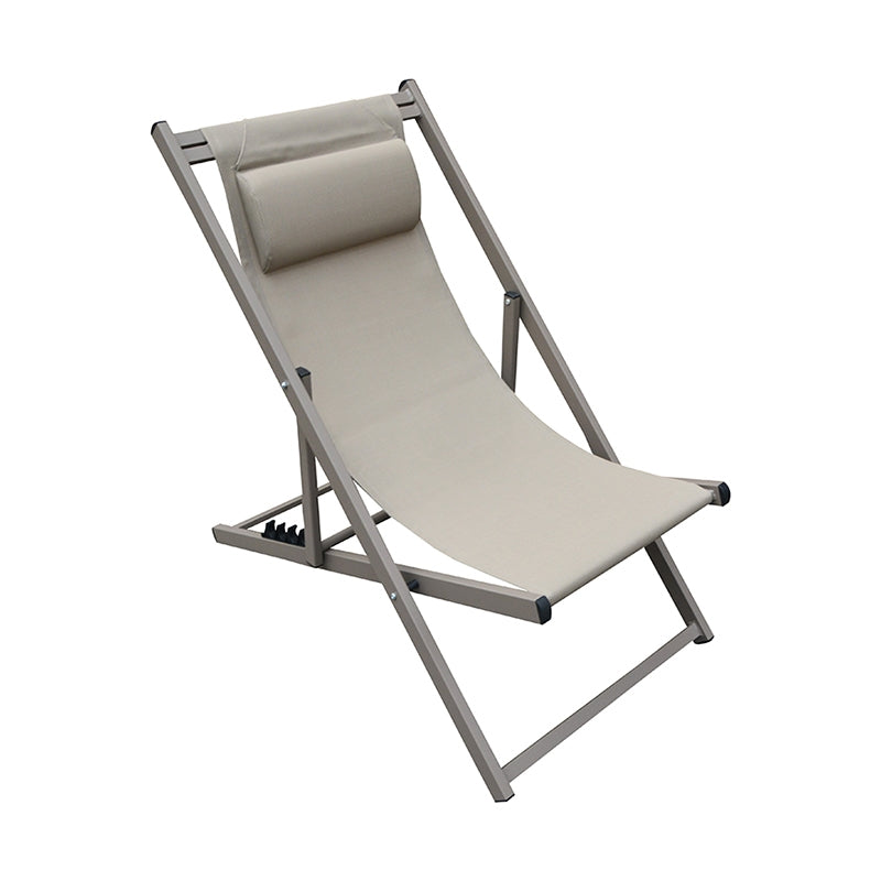 DEVIN SUNLOUNGER CAPPUCCINO ALUMINUM 58x95-102x78-95