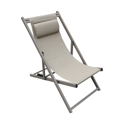 DEVIN SUNLOUNGER CAPPUCCINO ALUMINUM 58x95-102x78-95