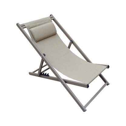 DEVIN SUNLOUNGER CAPPUCCINO ALUMINUM 58x95-102x78-95