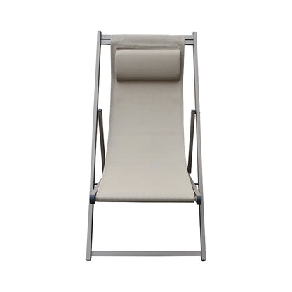DEVIN SUNLOUNGER CAPPUCCINO ALUMINUM 58x95-102x78-95